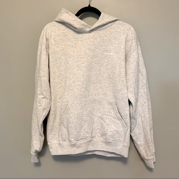 SPORTY AND RICH classic logo hoodie oatmeal - Picture 2 of 5